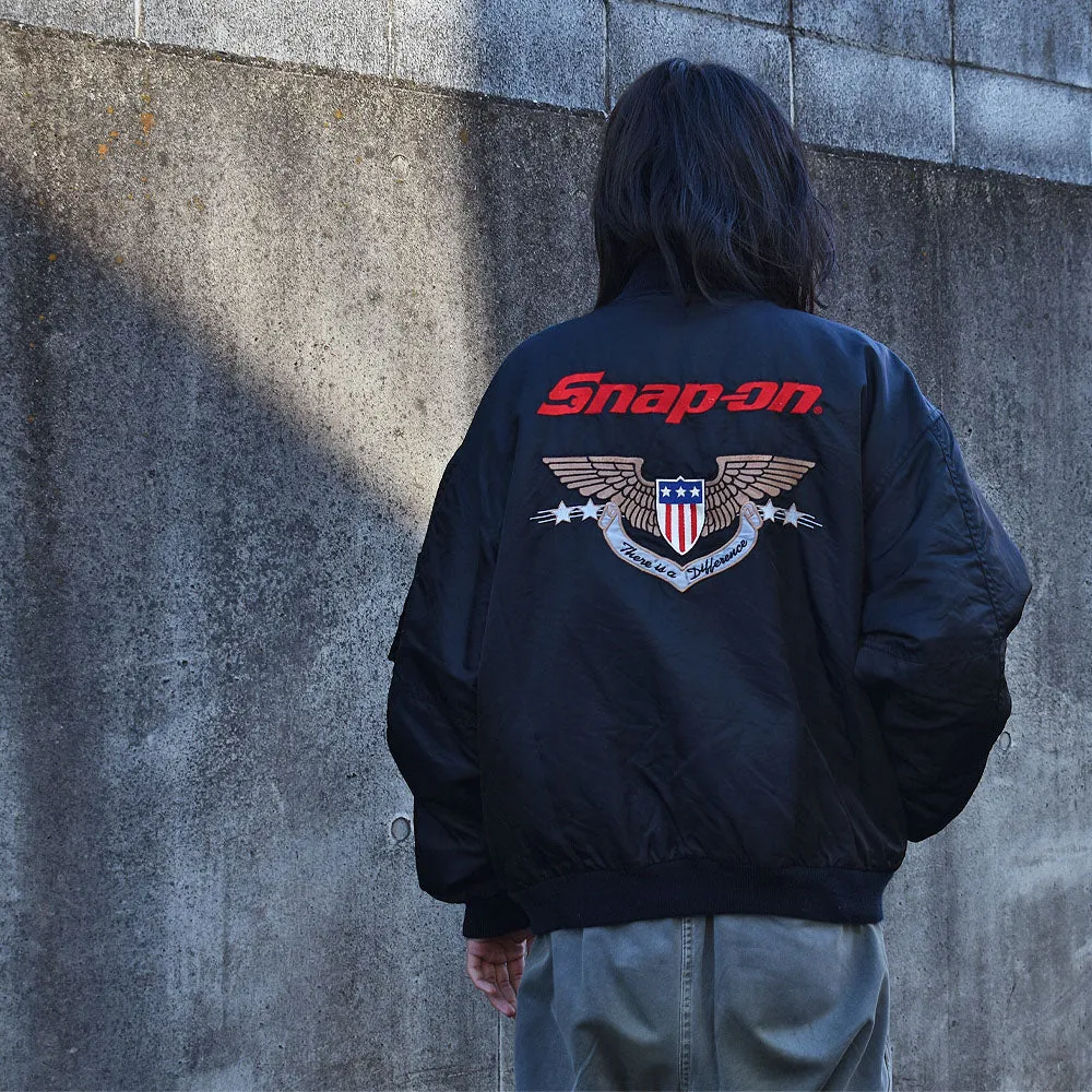90’s Snap-on ワッペン 刺繍 MA-1 ジャケット 221227