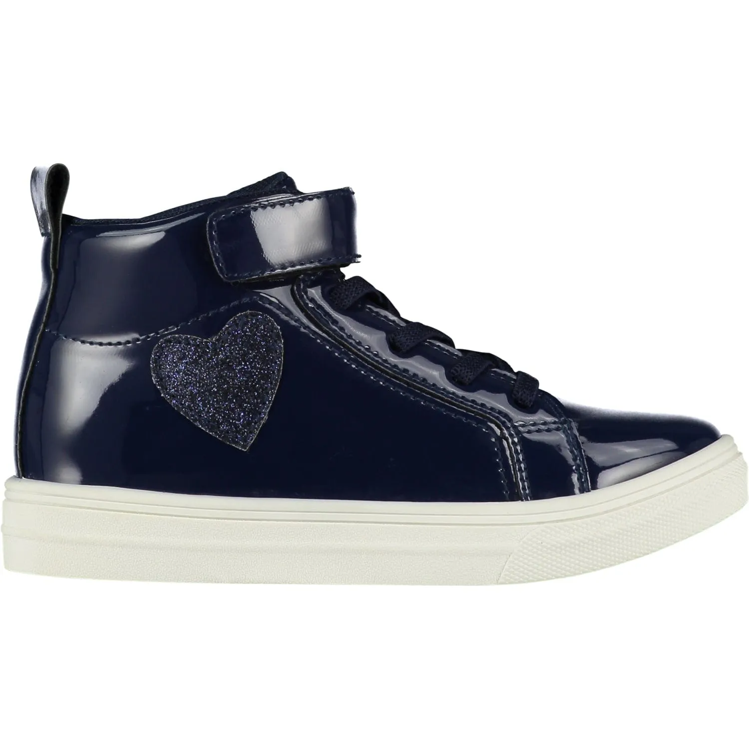 A DEE - Sweetheart Glitter High Top Trainers - Blue Navy