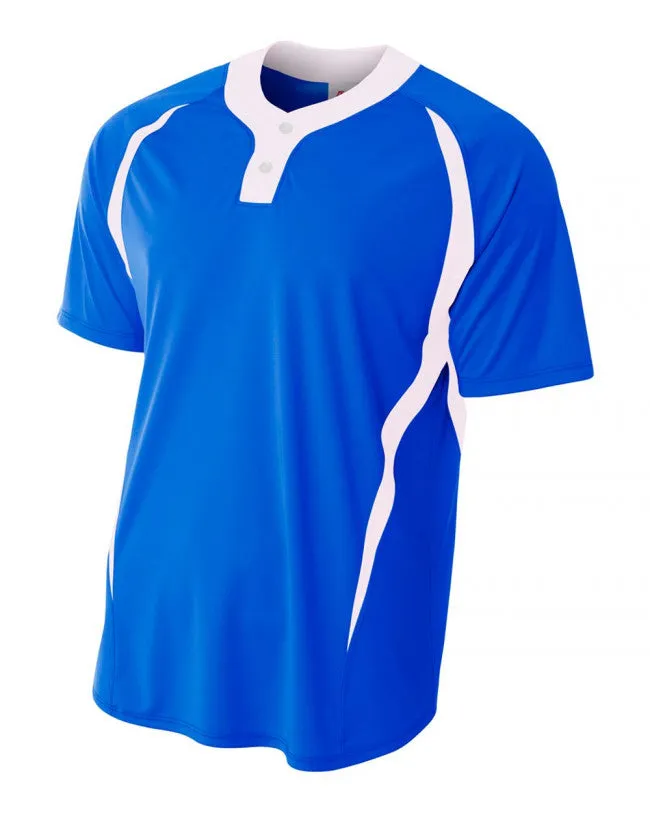 A4 Two-Button Performance Softball Jersey