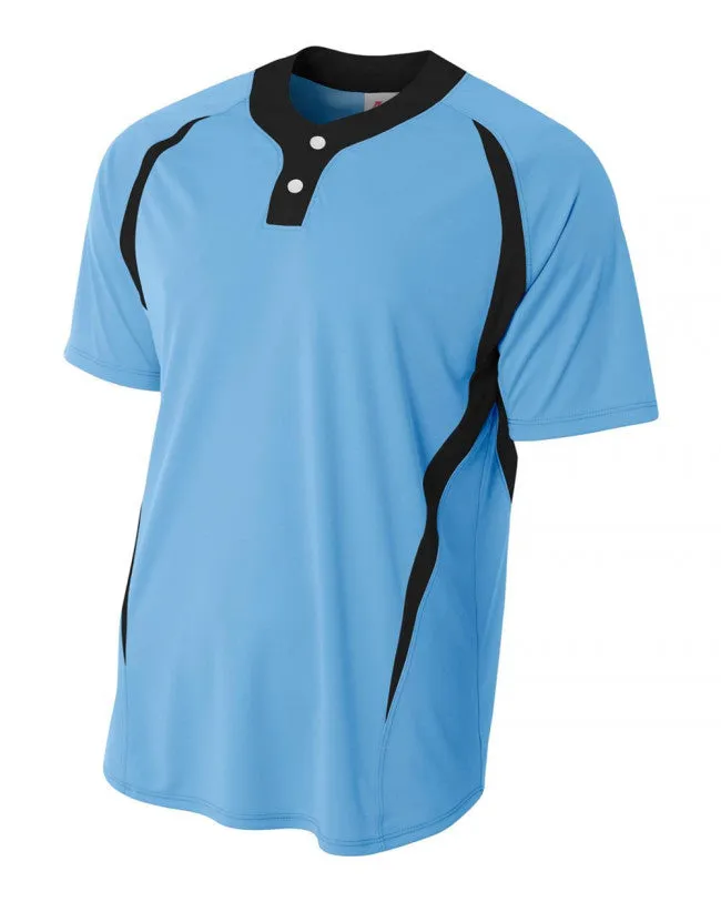 A4 Two-Button Performance Softball Jersey