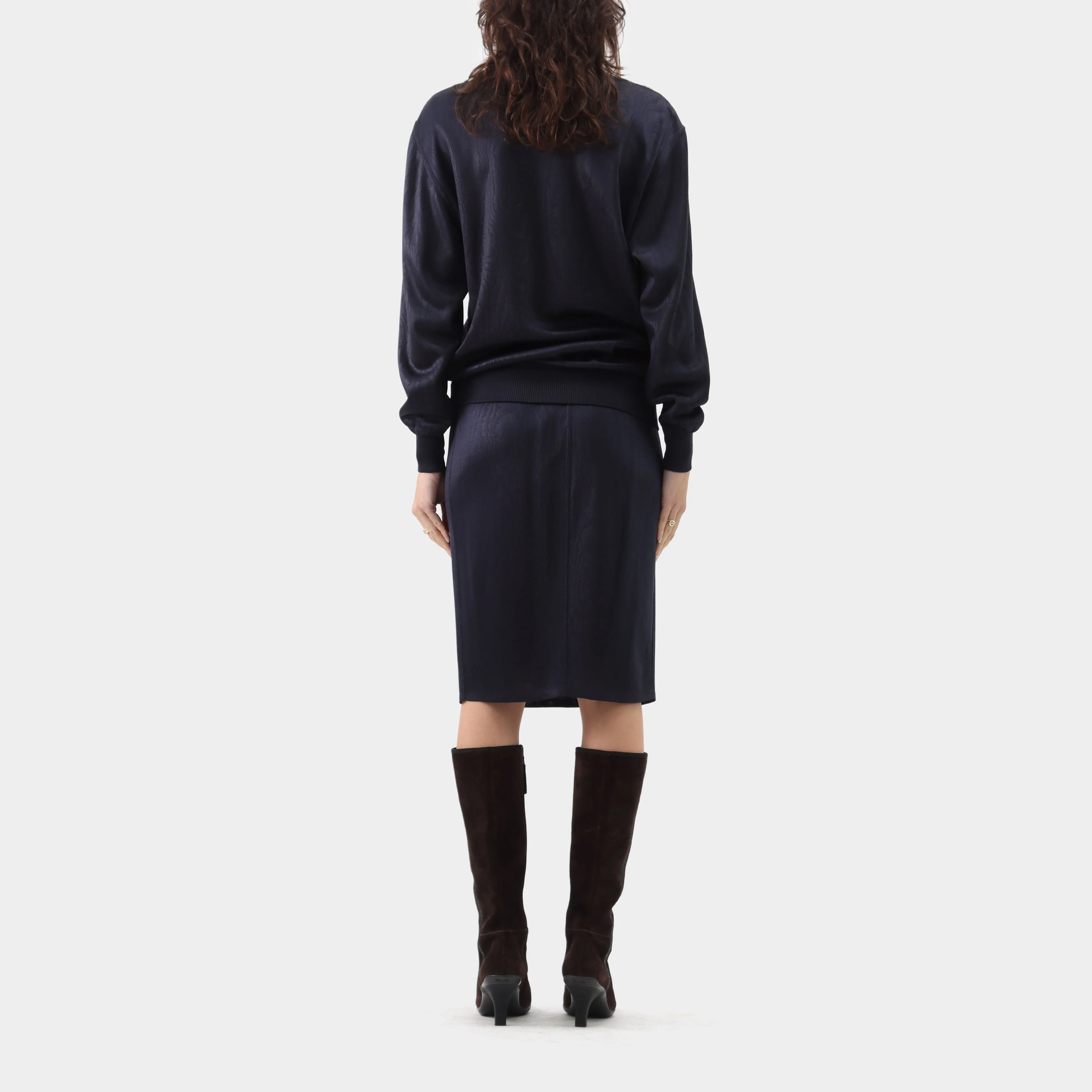 Alaïa Paris Heat Treated Crepe Knit Set