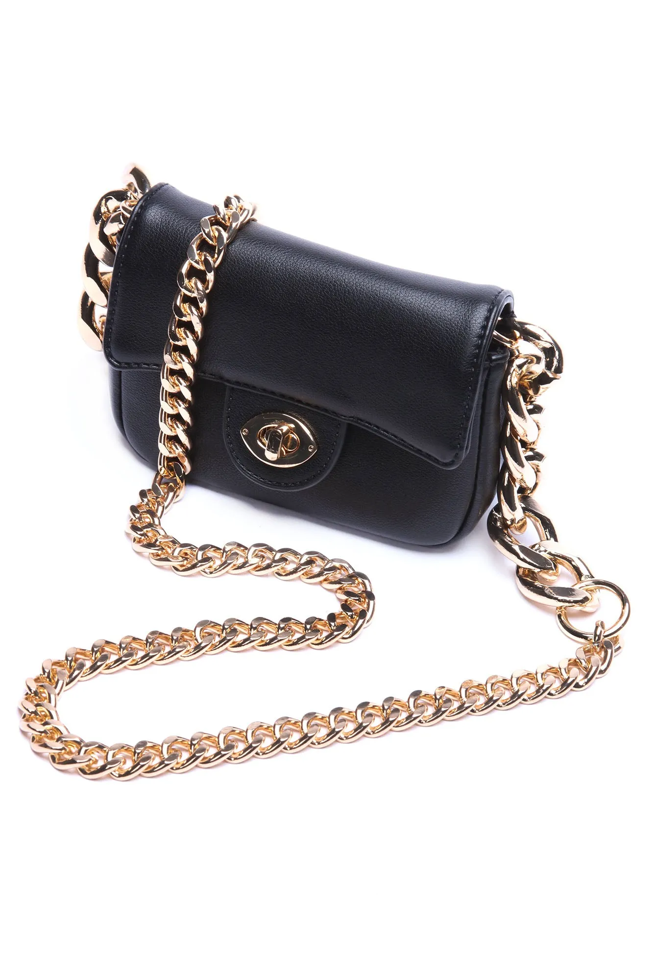 Alexa Micro Mini Bag - Black/Gold