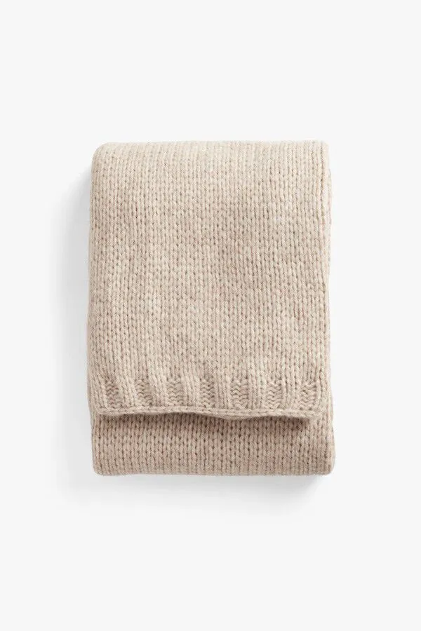 Alpaca Chunky Oversized Blanket