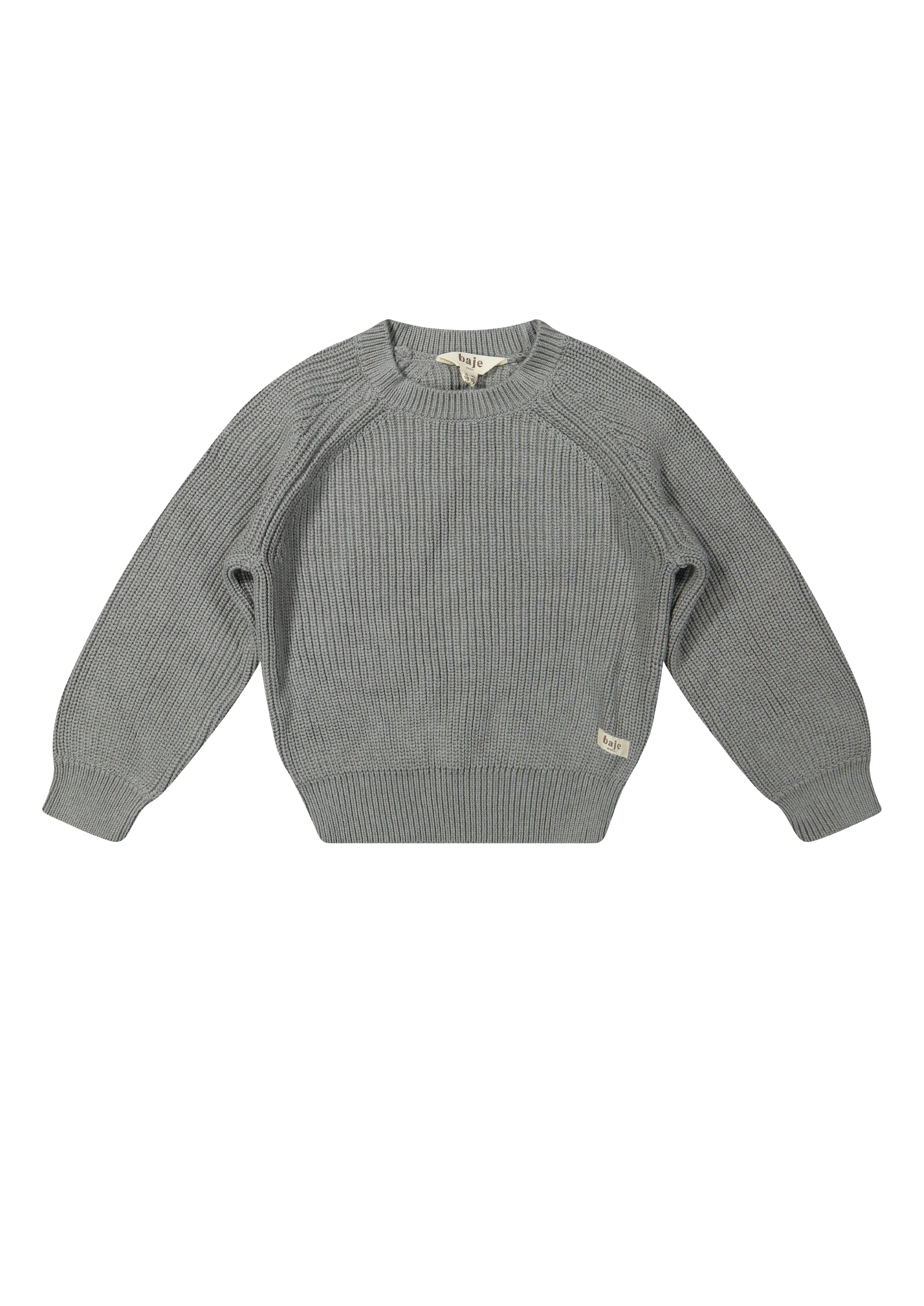 Baje Studio Harrow knitted pullover greyish blue