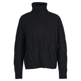 Barbour Pendula Ladies Roll Neck Knit - Black