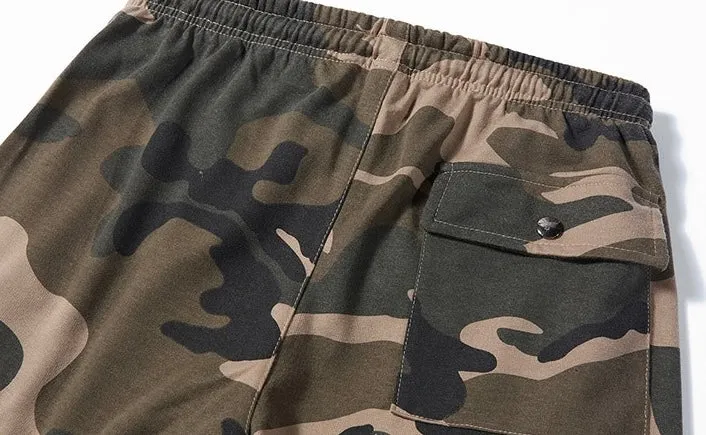 Camouflage Heated Cargo Pants With Portable Charger Multi-Pocket Outdoor Trousers for Fishing