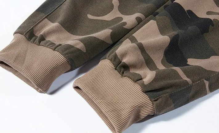 Camouflage Heated Cargo Pants With Portable Charger Multi-Pocket Outdoor Trousers for Fishing
