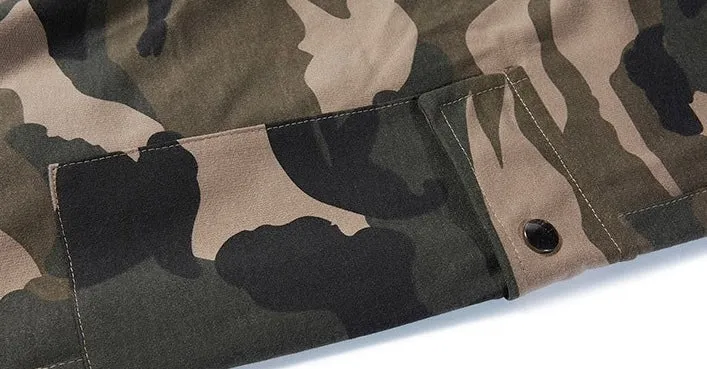Camouflage Heated Cargo Pants With Portable Charger Multi-Pocket Outdoor Trousers for Fishing