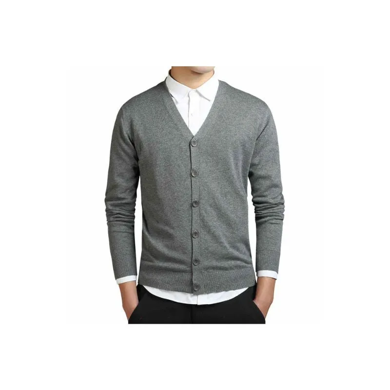Cardigan Slim Fit V-Neck Menswear