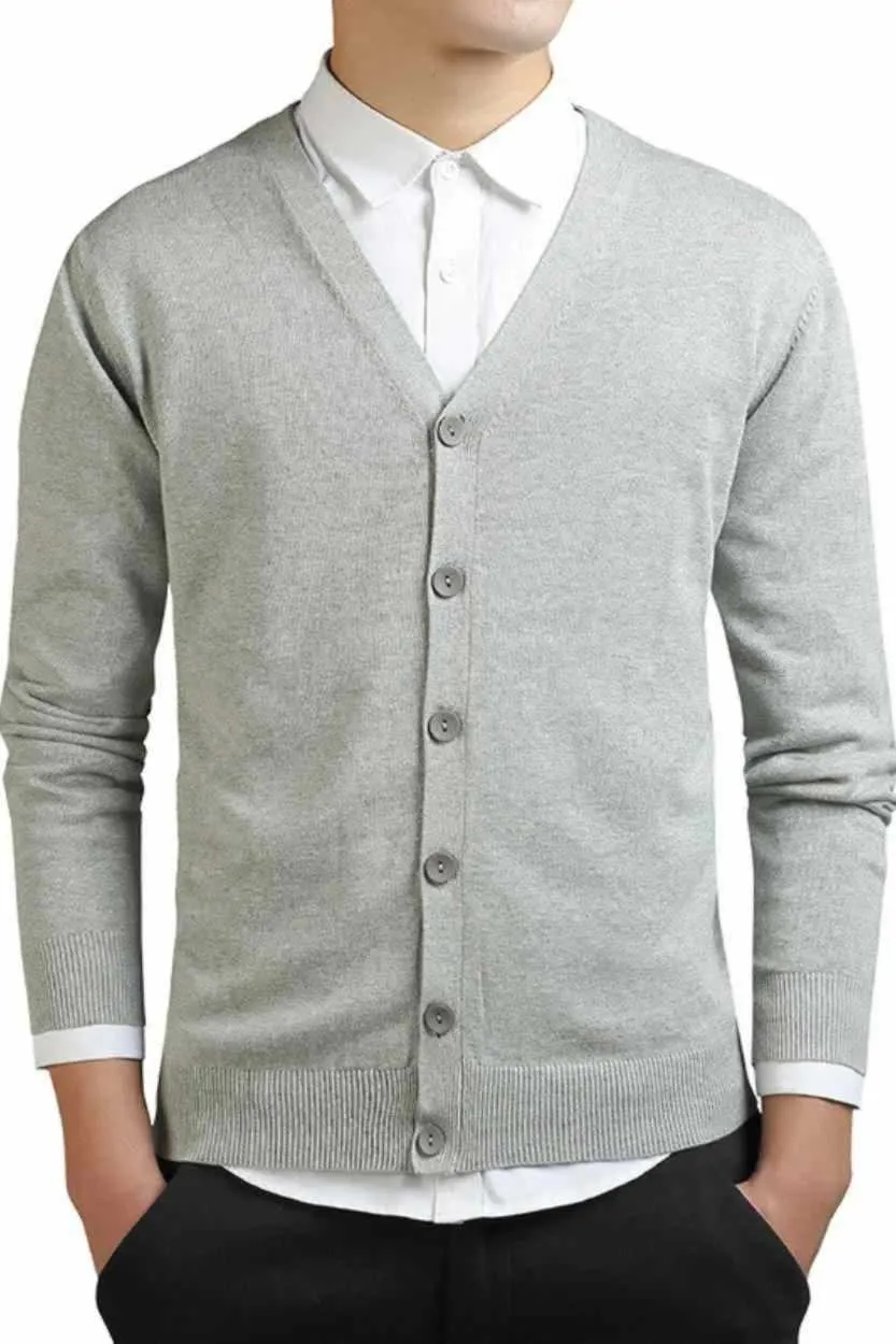 Cardigan Slim Fit V-Neck Menswear