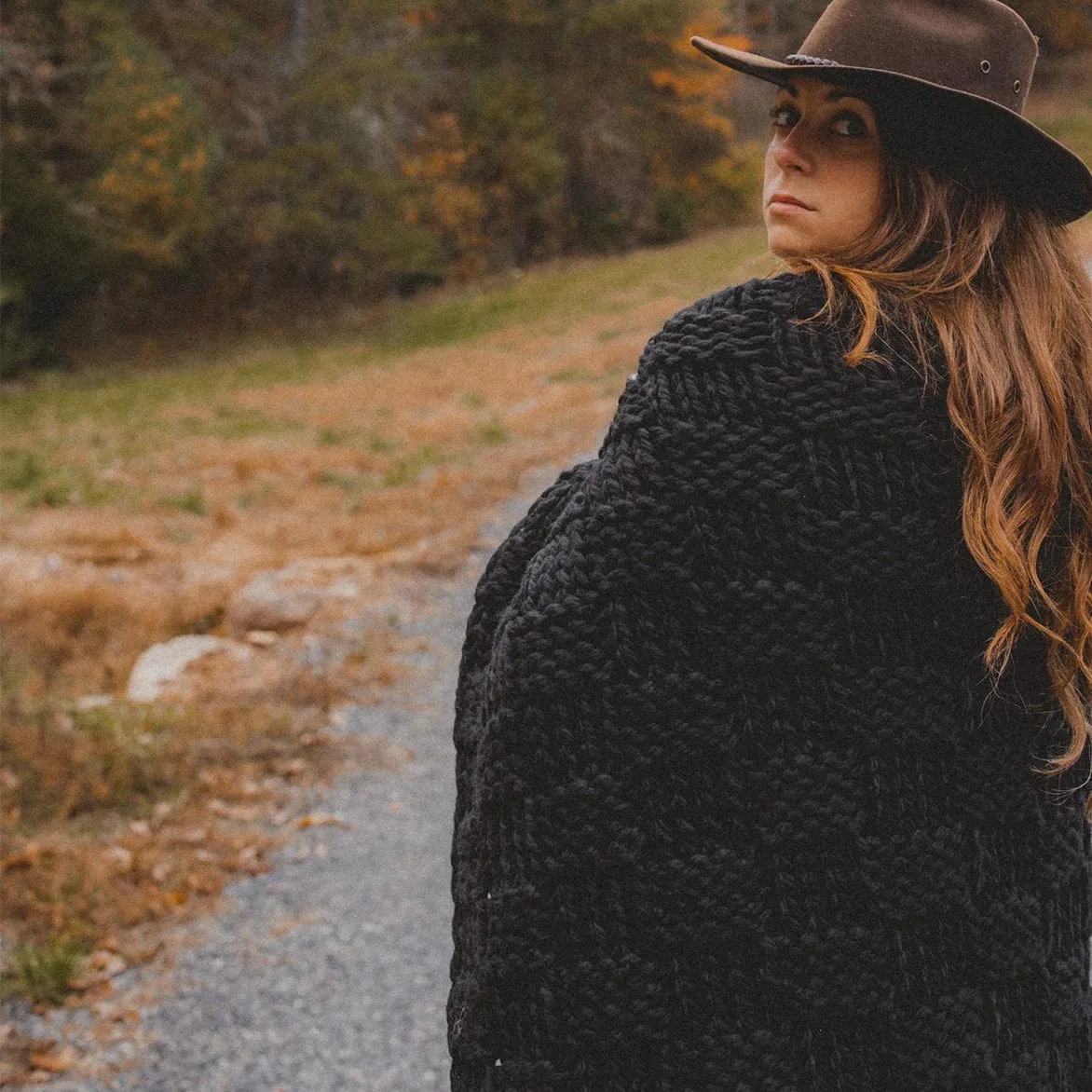 Chess Knit Throw