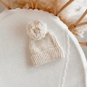 Chunky Knit Beanie - Honey