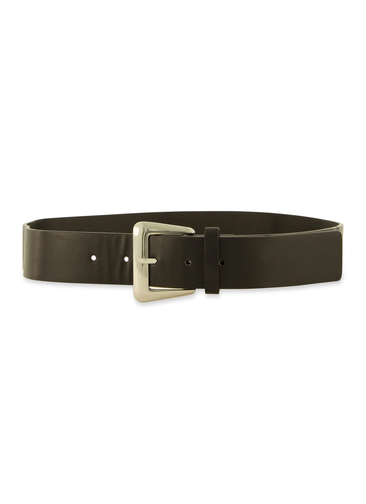 Chunky Metallic Buckle Belt
