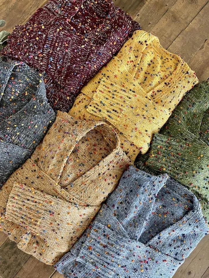 Confetti Cardigan OS