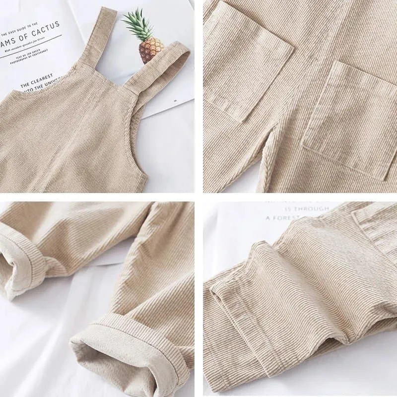 Corduroy Dungaree Pants
