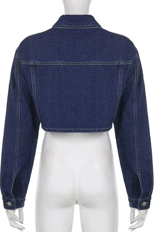 CX355 Cropped Denim Jacket