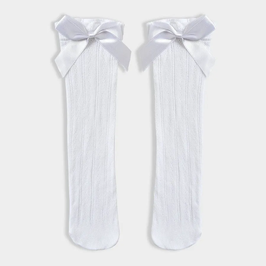 Fave Ashen Knitted Stocking