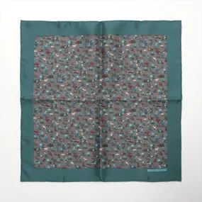 Hermès Petite Carré Silk Scarf Green