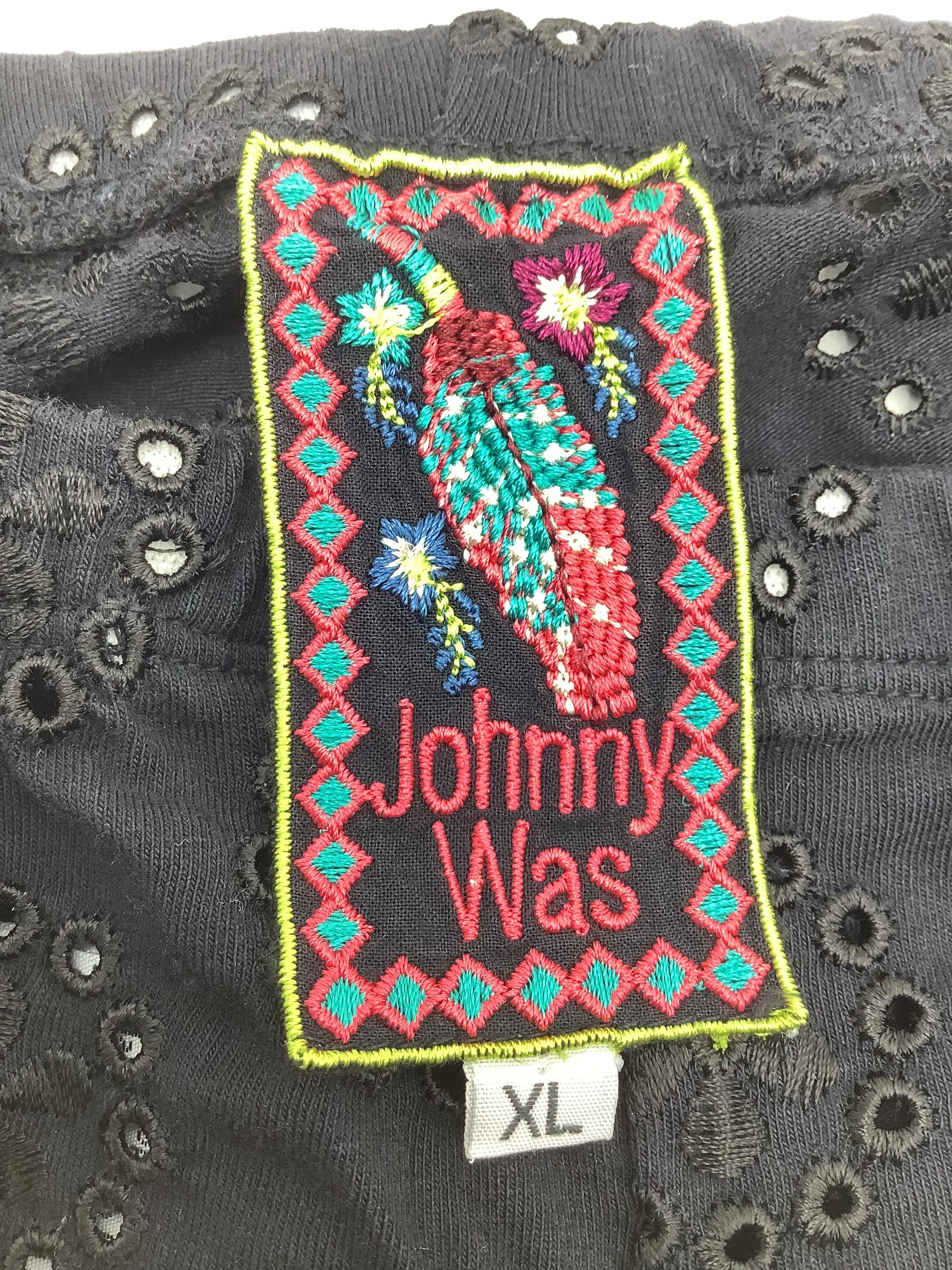 Johnny Was Eyelet Pattern High Waisted Size: XL