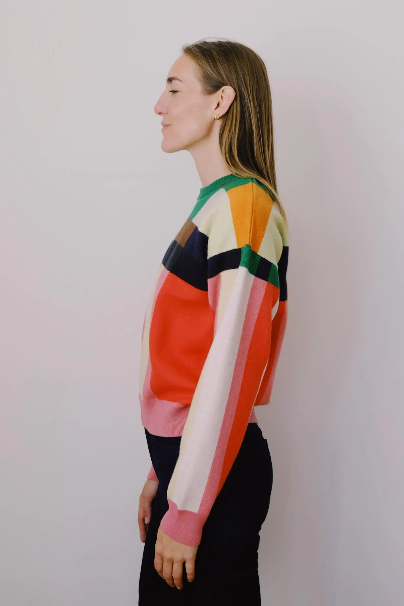 knitted sweater - phylis grid