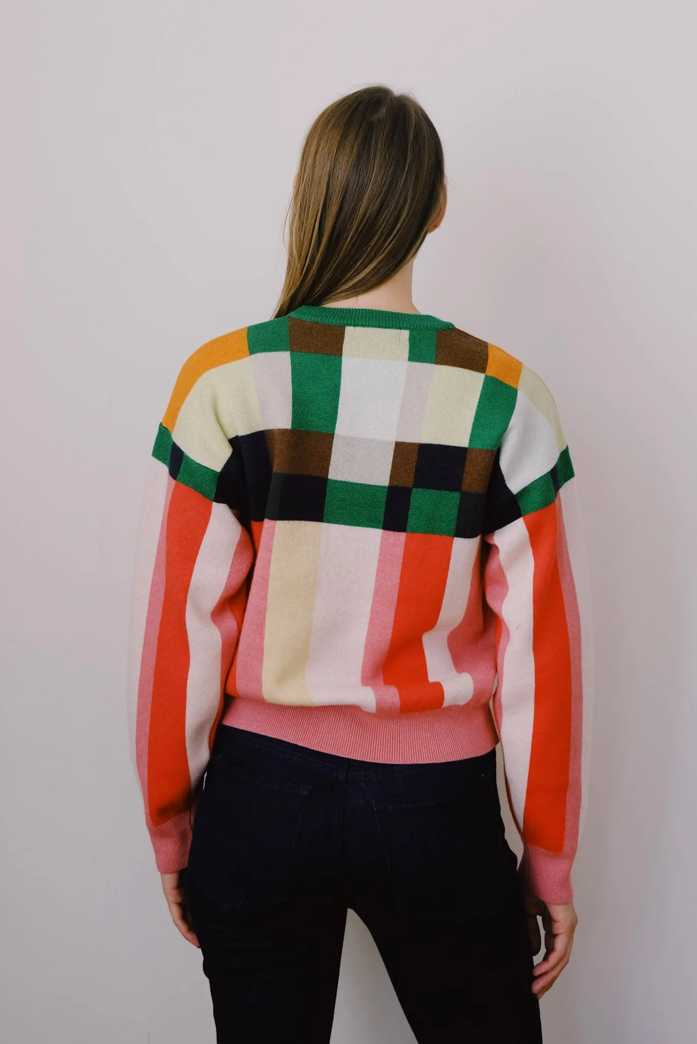 knitted sweater - phylis grid