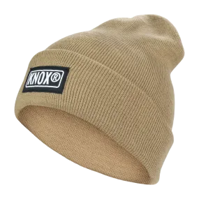 Knox Knit Cuffed Tan Beanie
