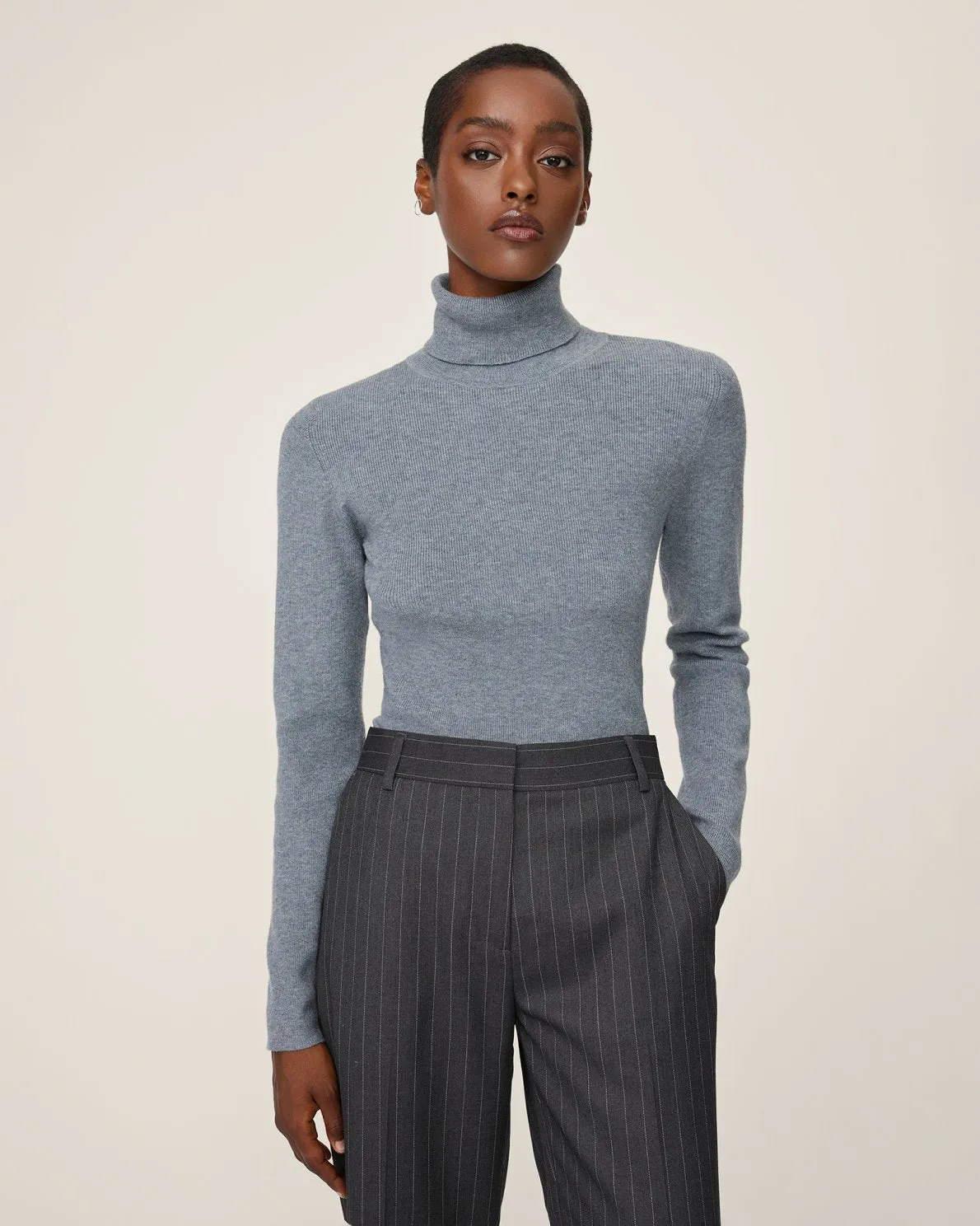 Maile Rachelle R Pullover - Medium Grey Melange