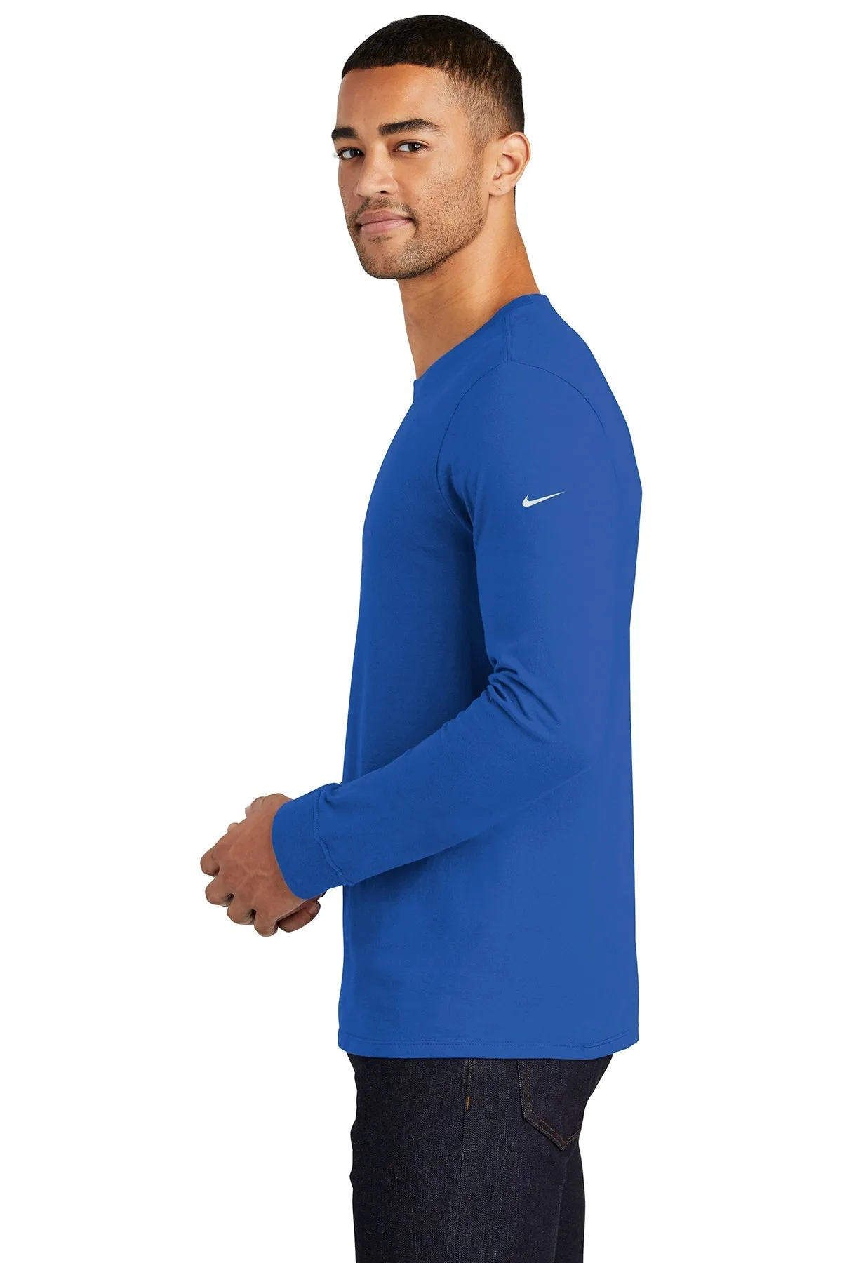 Nike Long Sleeve Customized Tees, Rush Blue