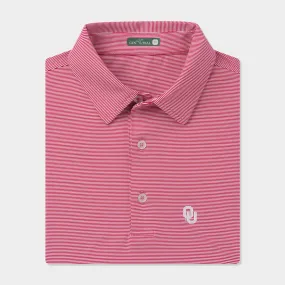 Oklahoma Pinstripe Performance Polo