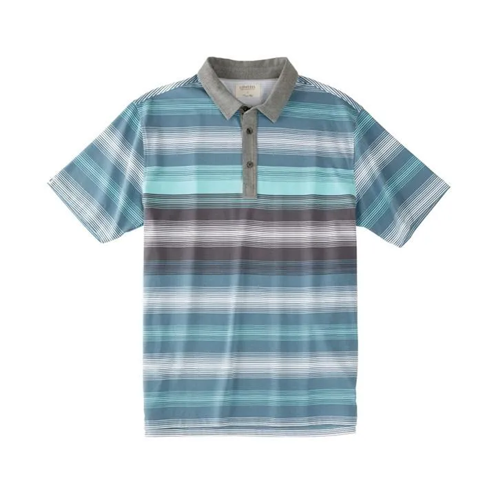 Performance Stripe Print Knit Shirt