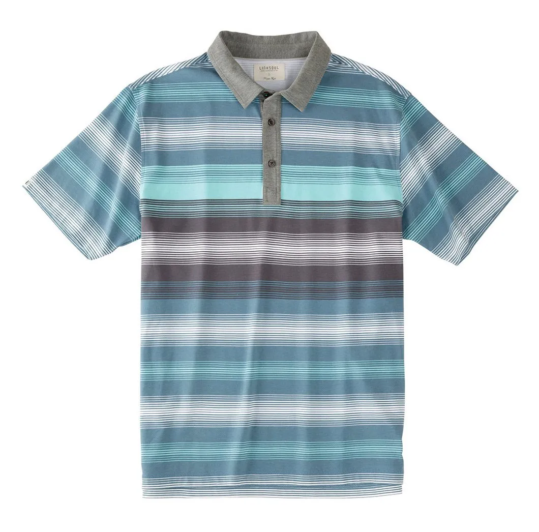 Performance Stripe Print Knit Shirt