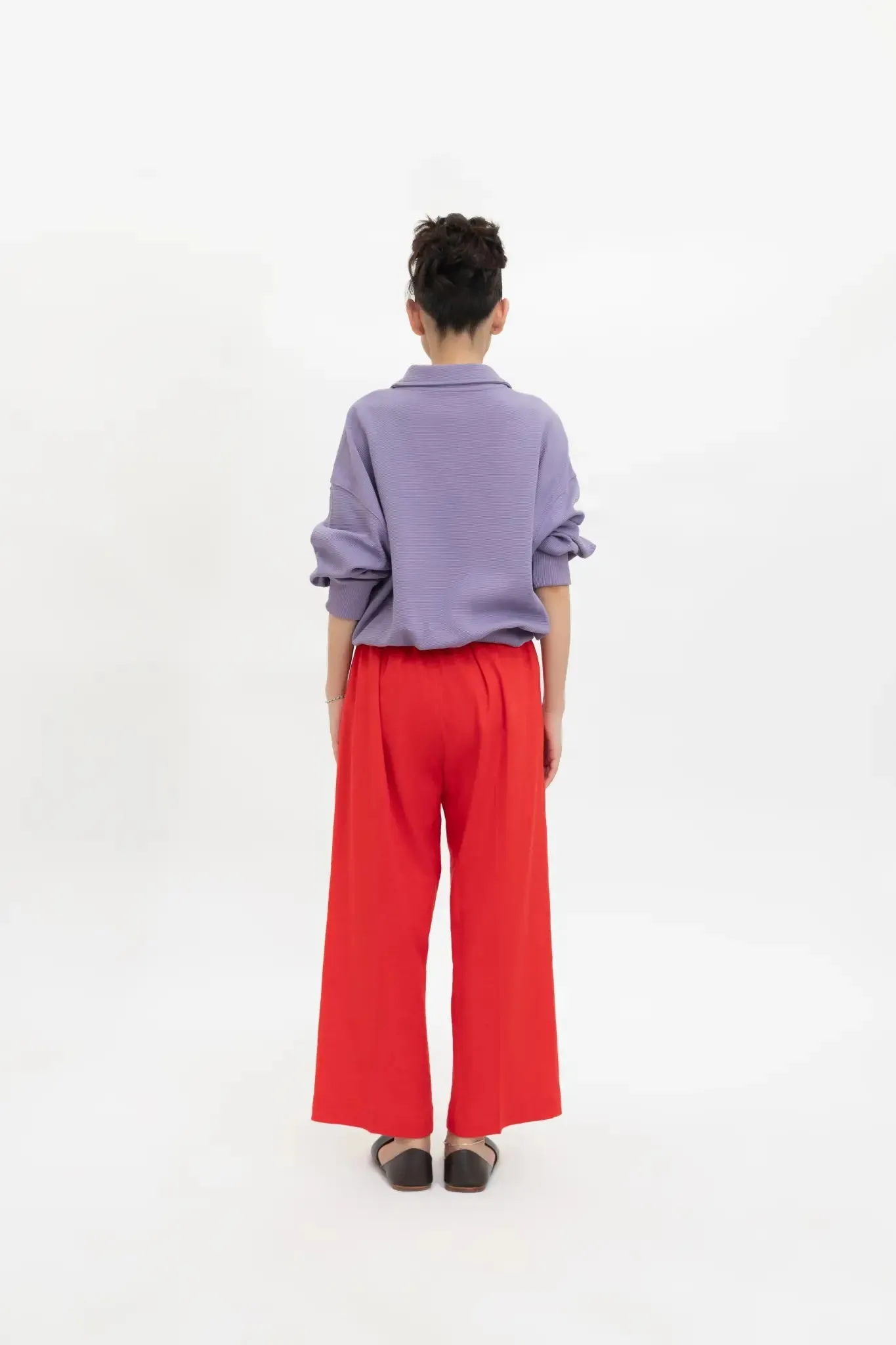 Periwinkle Purple Ribbed Pullover