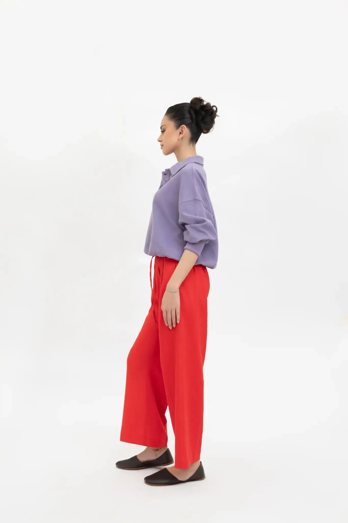 Periwinkle Purple Ribbed Pullover