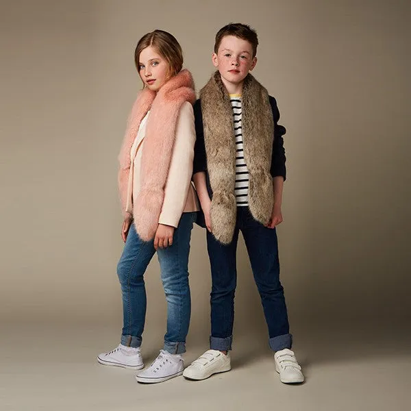Pink Children's Vixen Faux Fur Scarf