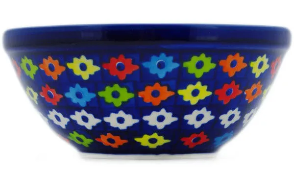 Polish Pottery 6" Bowl Cardigan Squares