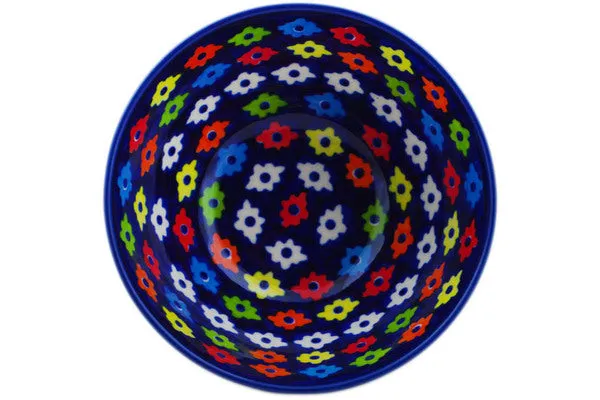 Polish Pottery 6" Bowl Cardigan Squares