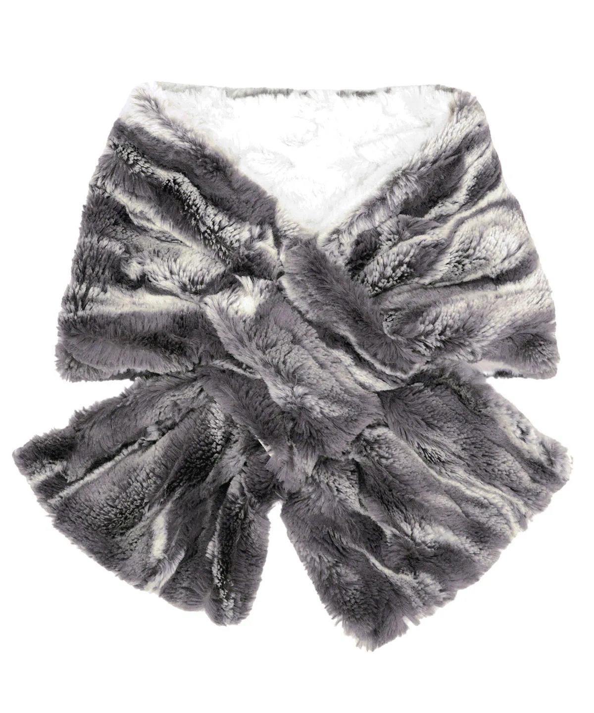 Pull-Thru Scarf -  Marble Dune Luxury Faux Furs
