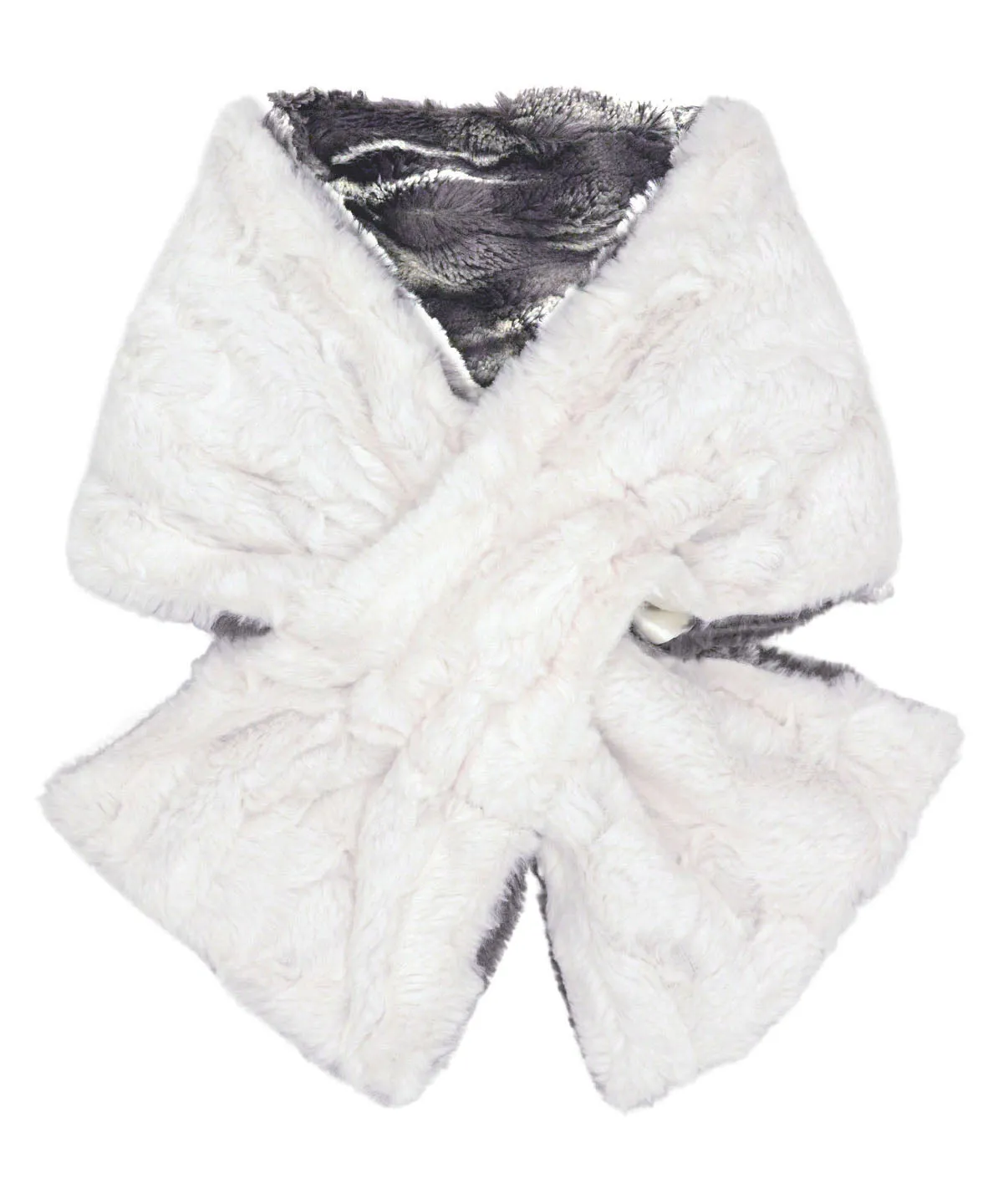Pull-Thru Scarf -  Marble Dune Luxury Faux Furs