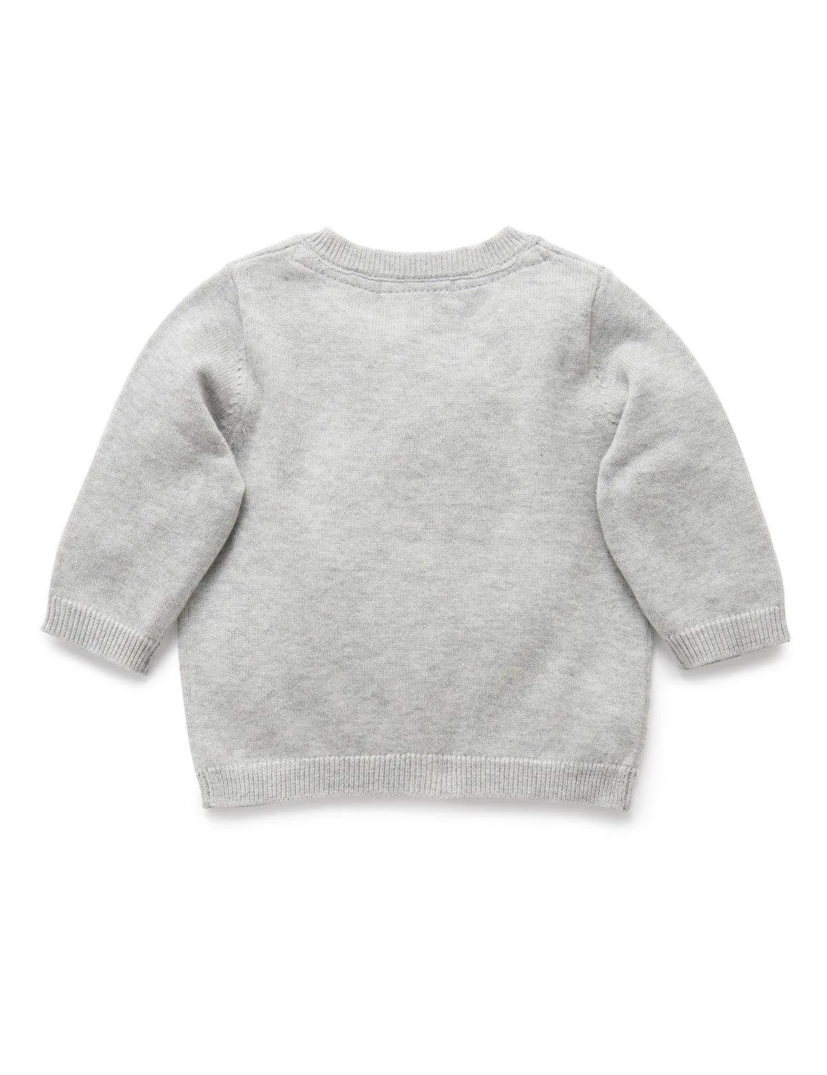 Purebaby Essential Cardigan - Melange Grey