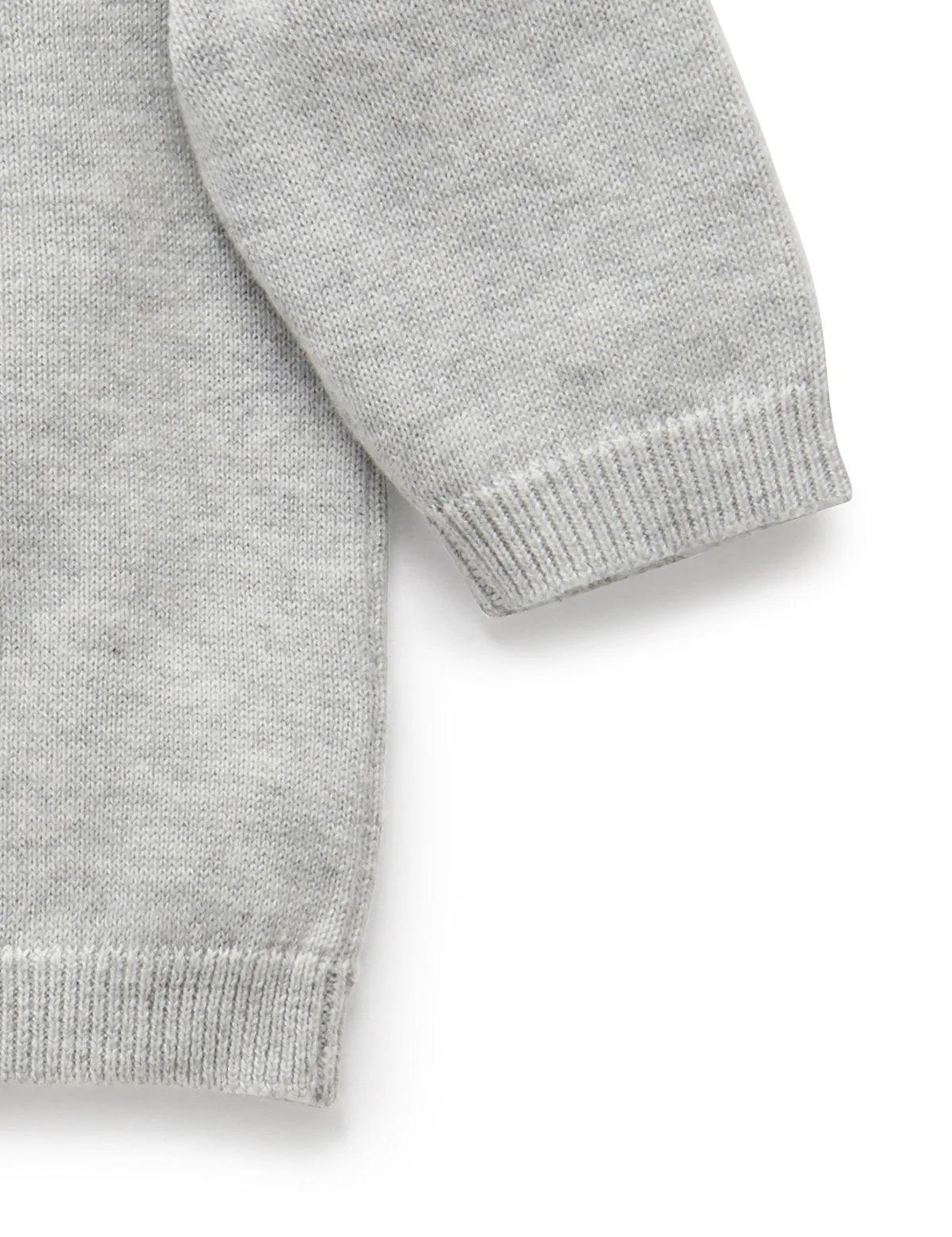 Purebaby Essential Cardigan - Melange Grey
