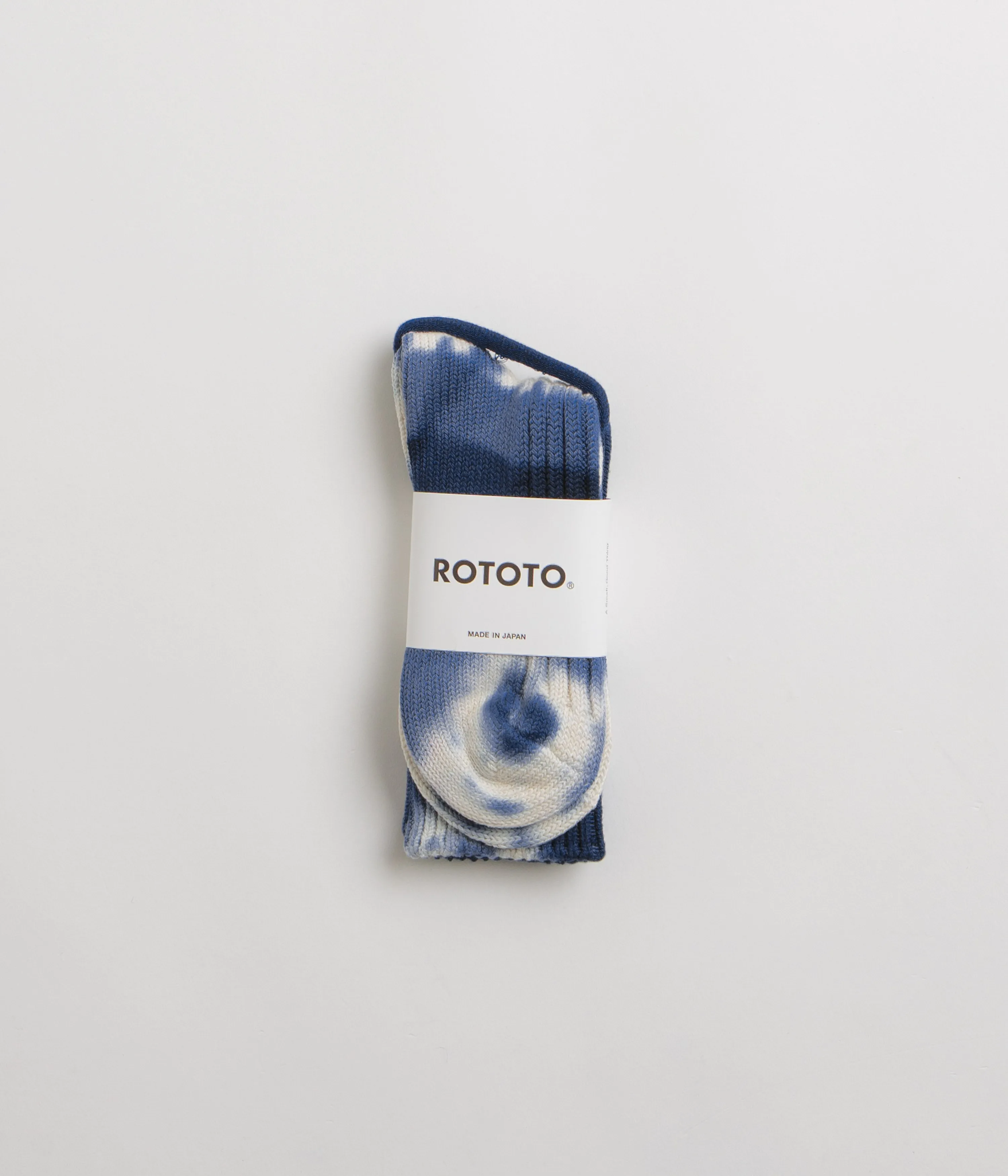 RoToTo Chunky Ribbed Socks - Navy / Blue
