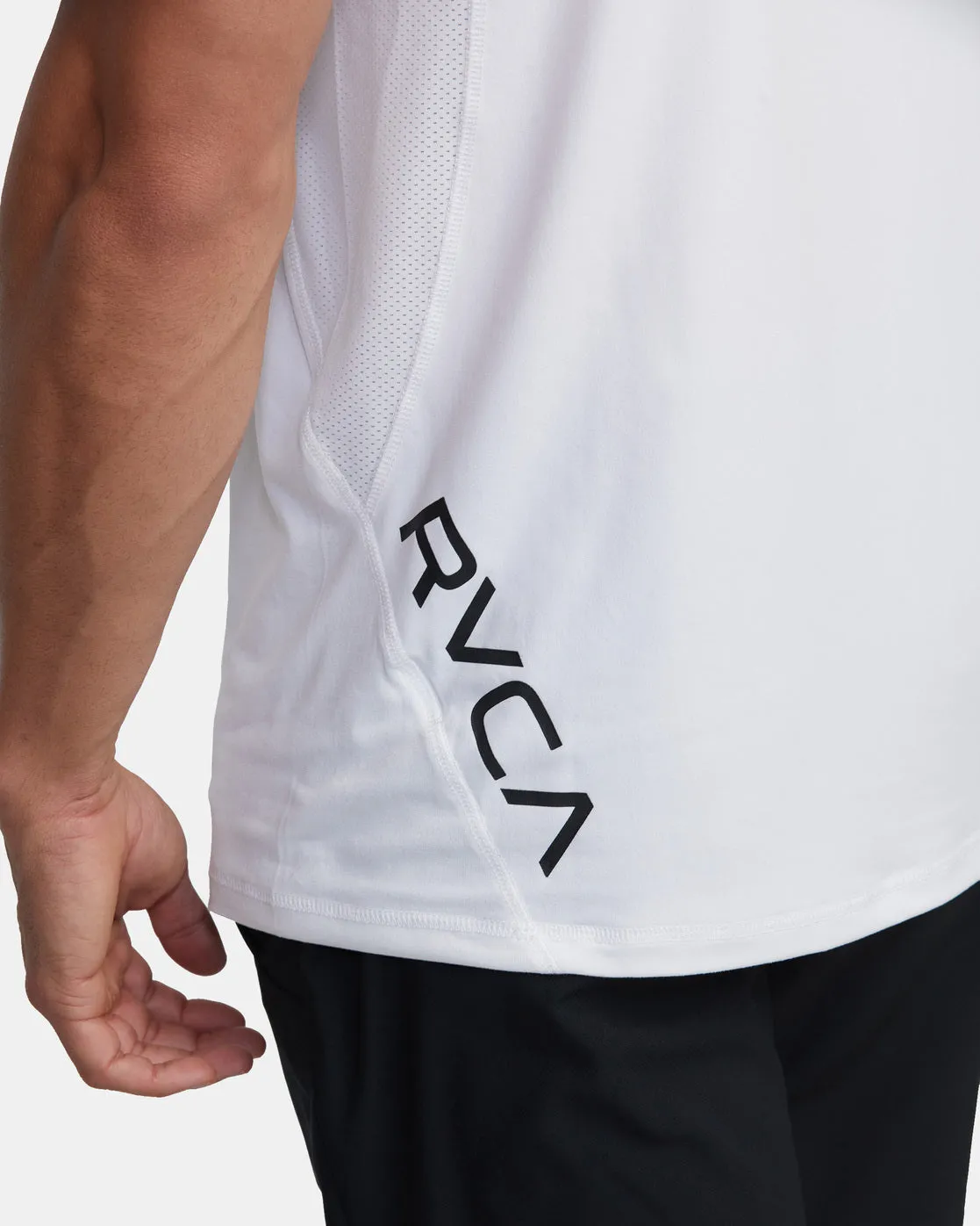 RVCA Sport Vent Performance Tee - White