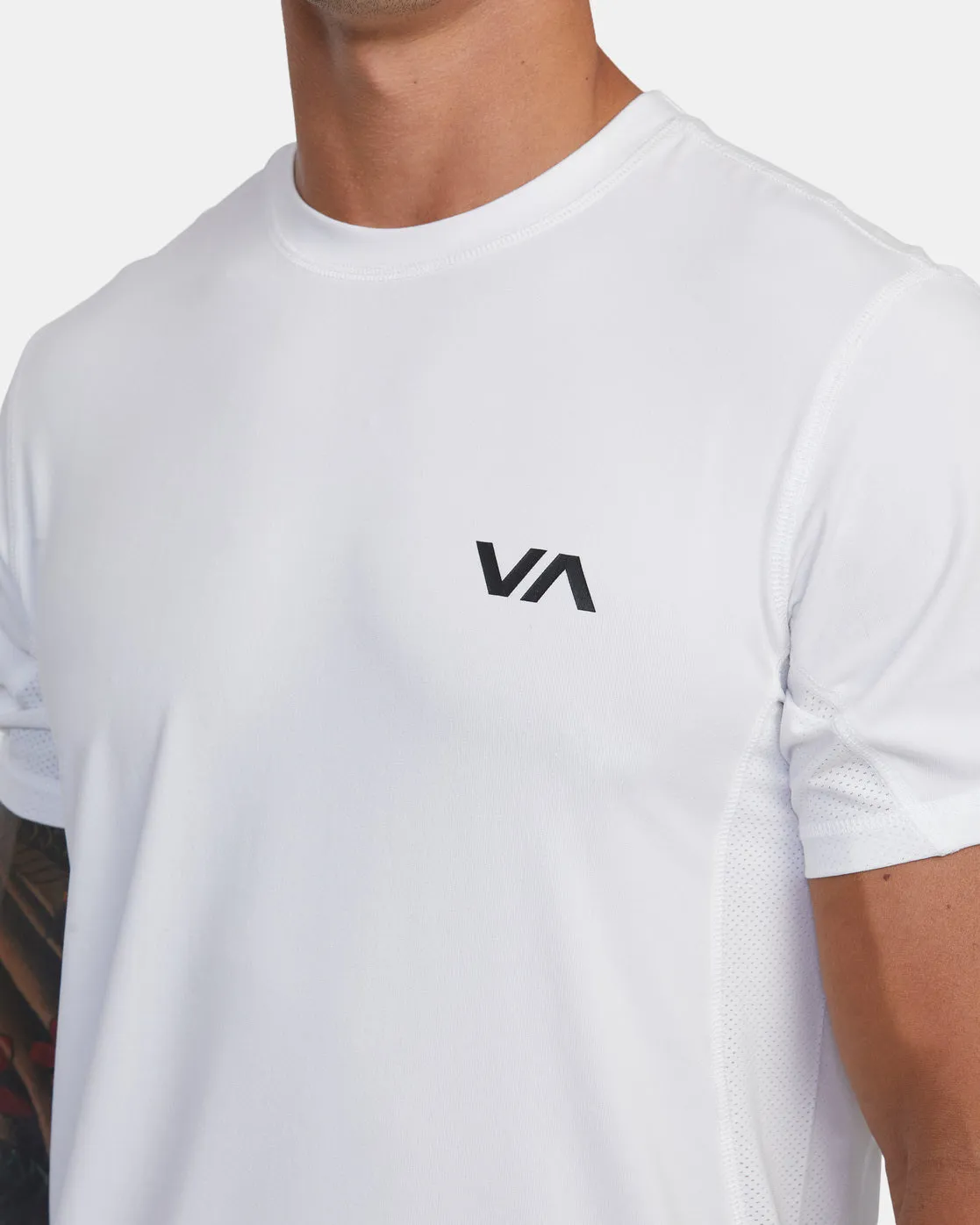 RVCA Sport Vent Performance Tee - White