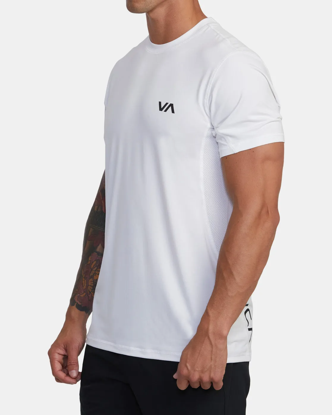 RVCA Sport Vent Performance Tee - White