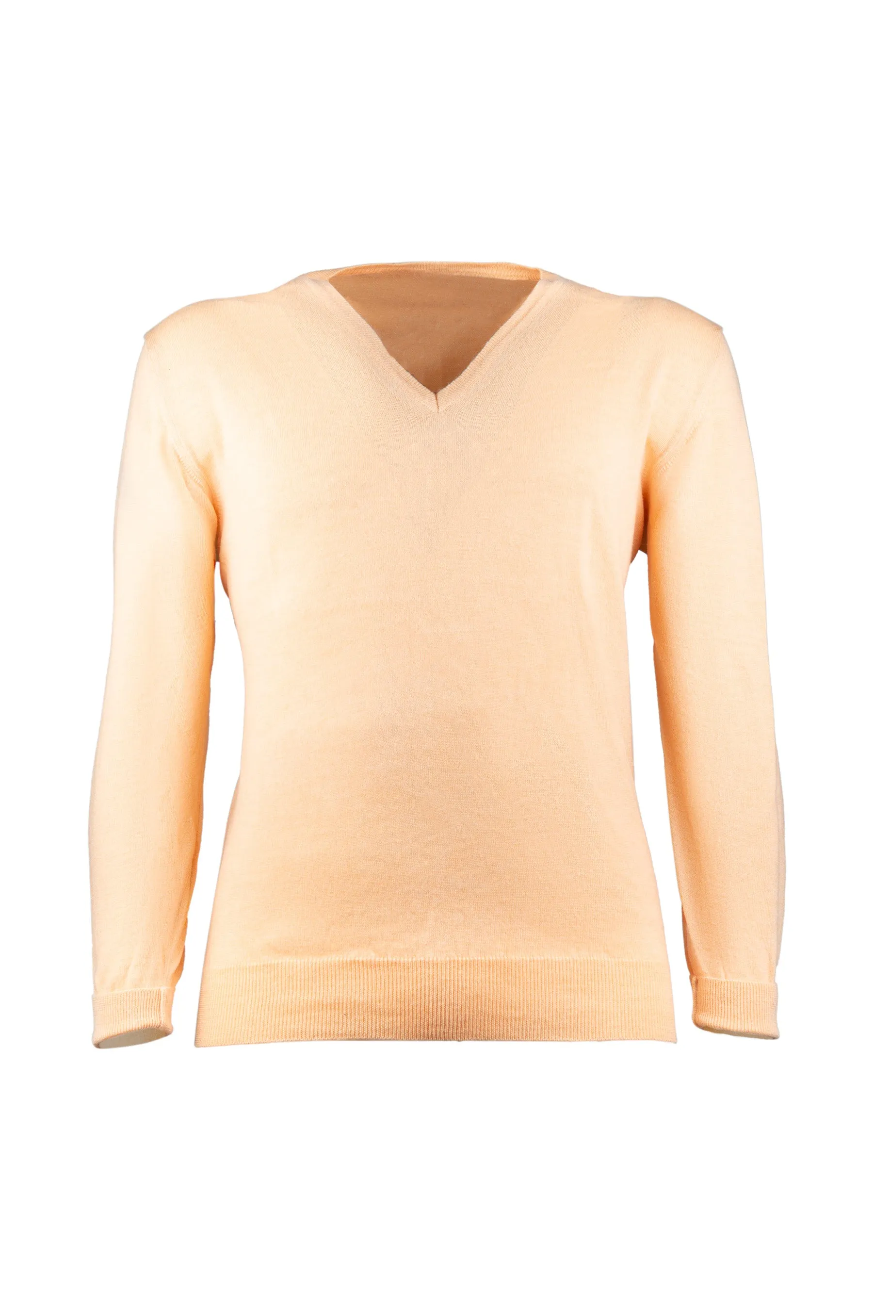 Salmon V-neck Sweater