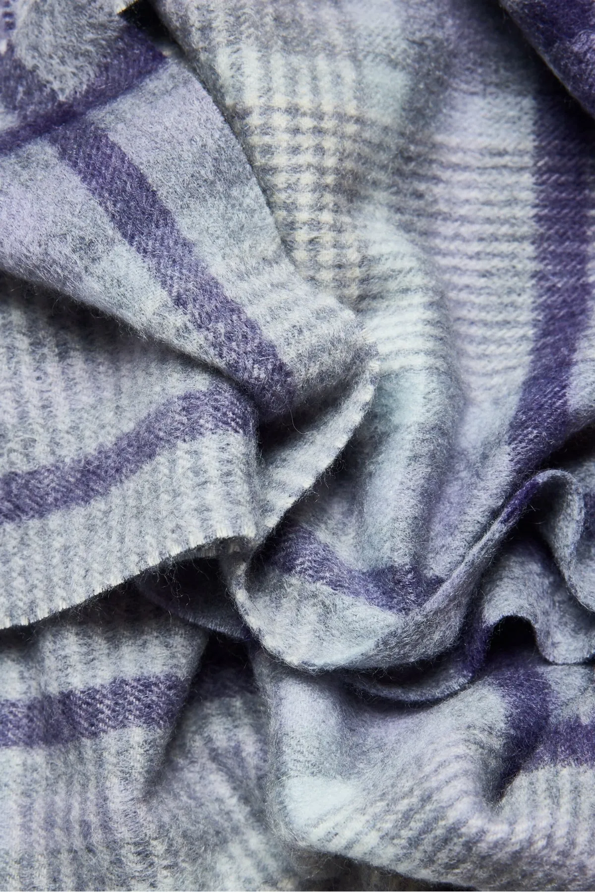 Scarf - Cashmere Purple Check