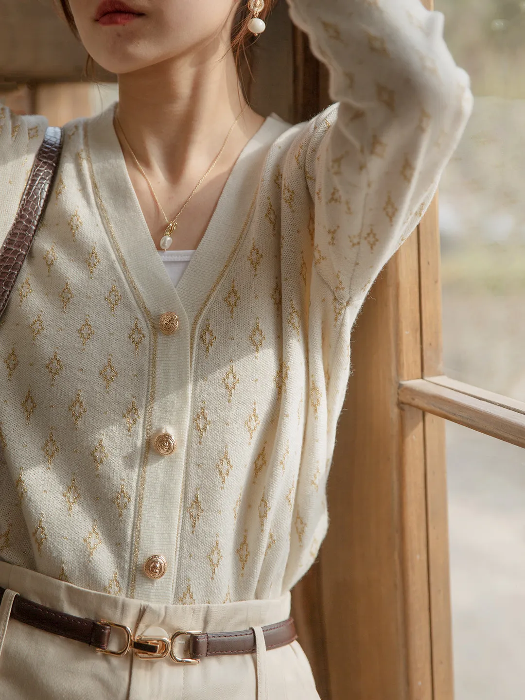 Selena Classic Embroidered Patterned Knitwear