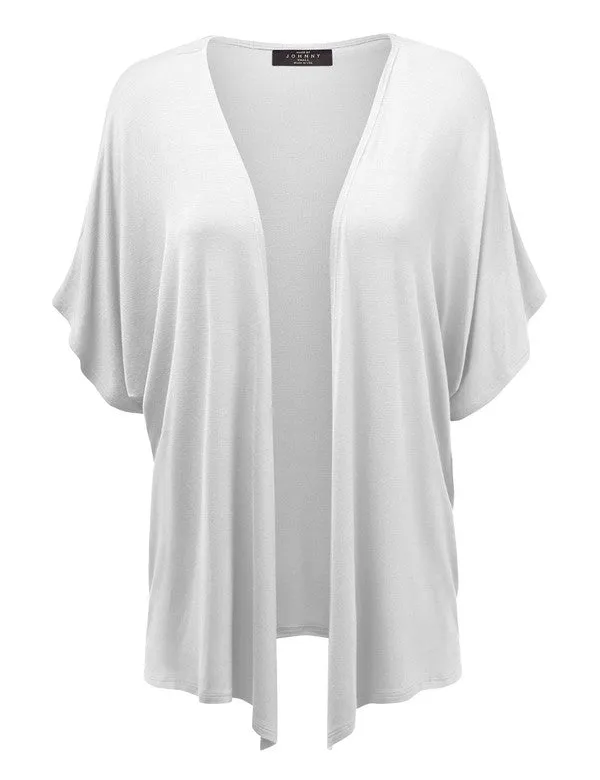 Short Sleeve Kimono Style Cardigan