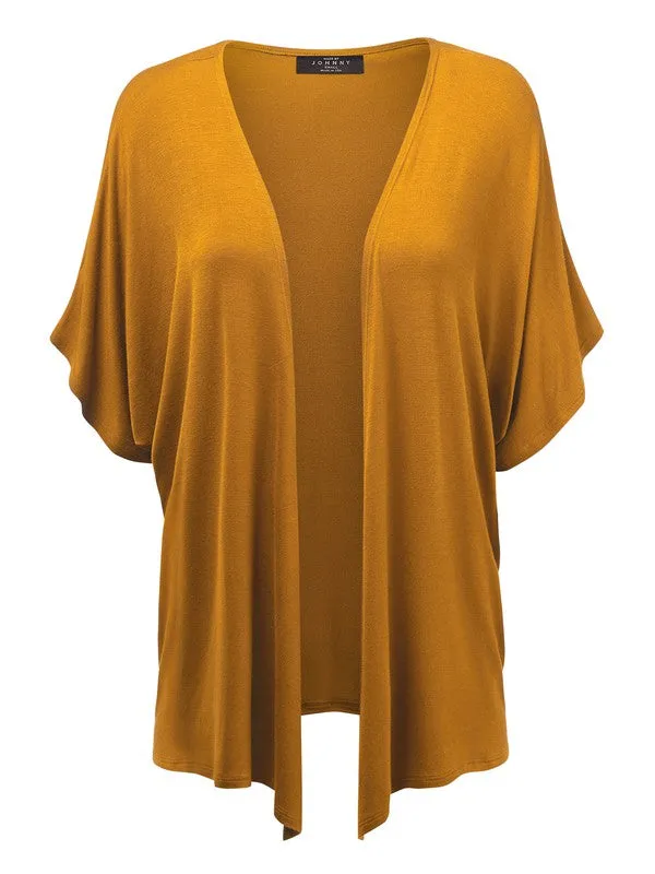 Short Sleeve Kimono Style Cardigan