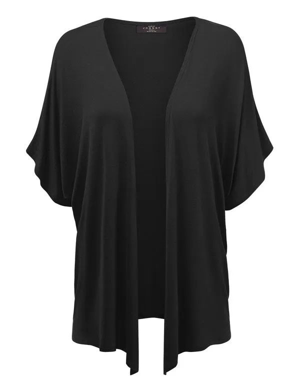 Short Sleeve Kimono Style Cardigan